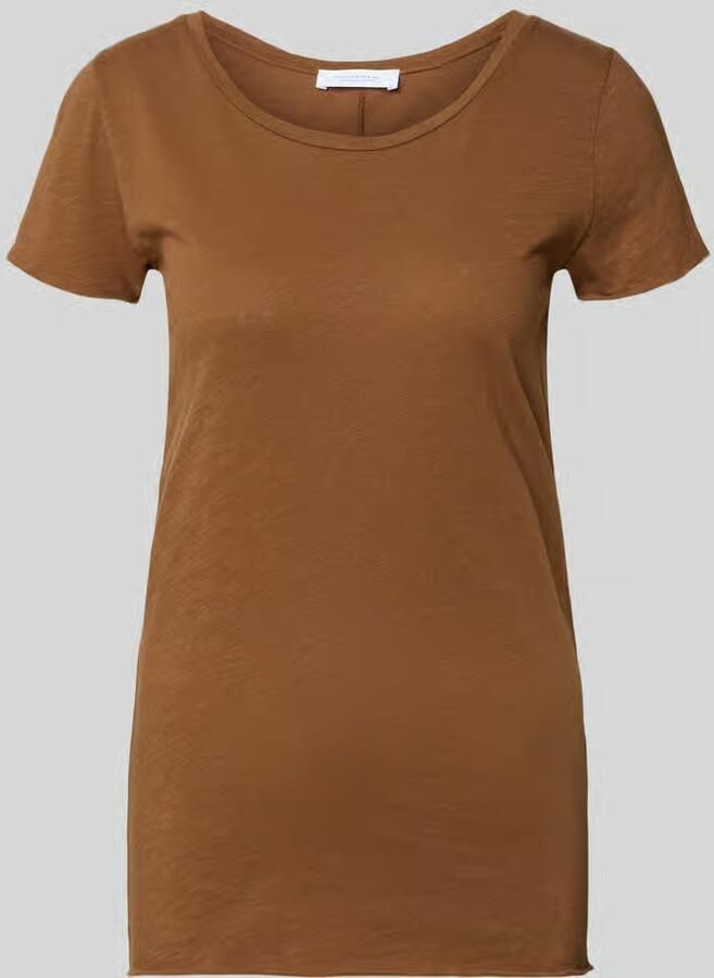Rich & Royal T-shirt met ronde hals en rolzoom - Foto 2