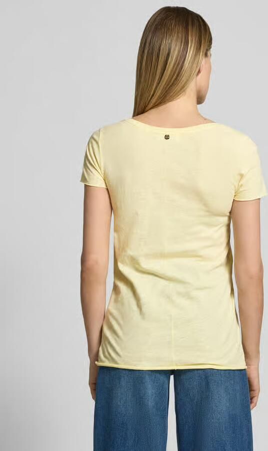 Rich & Royal T-shirt met ronde hals en rolzoom