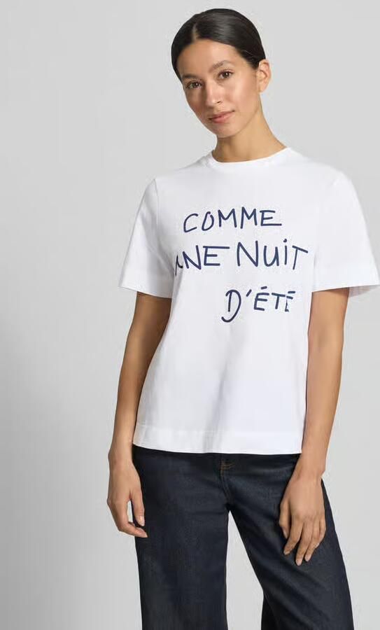 Rich & Royal T-shirt met Statementprint en ronde hals - Foto 3
