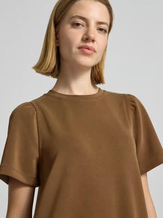 Rich & Royal t-shirtjurk van modalmix met ronde hals