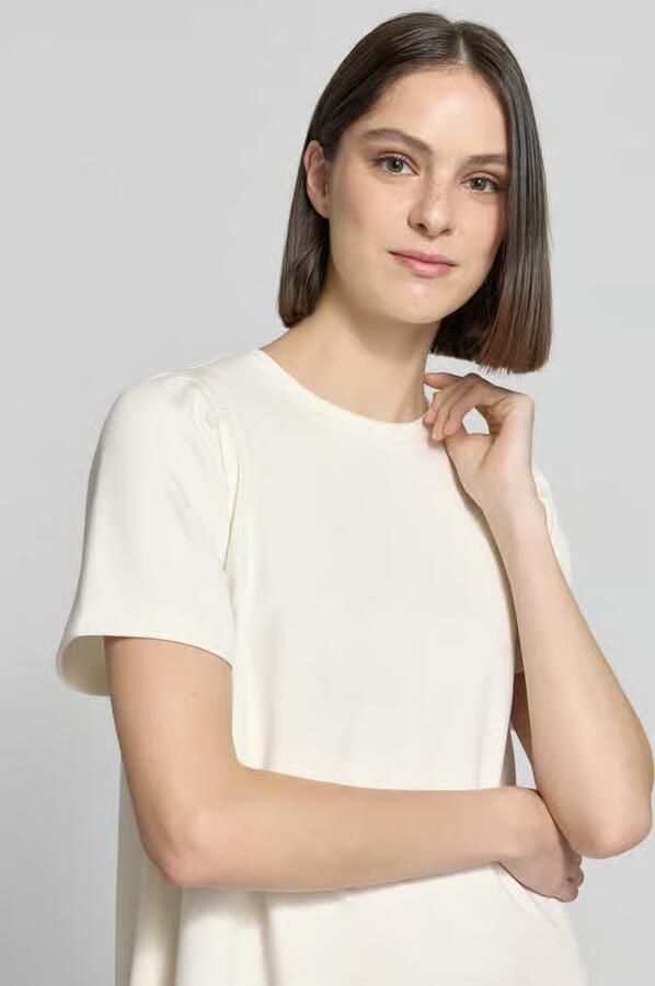 Rich & Royal t-shirtjurk van modalmix met ronde hals