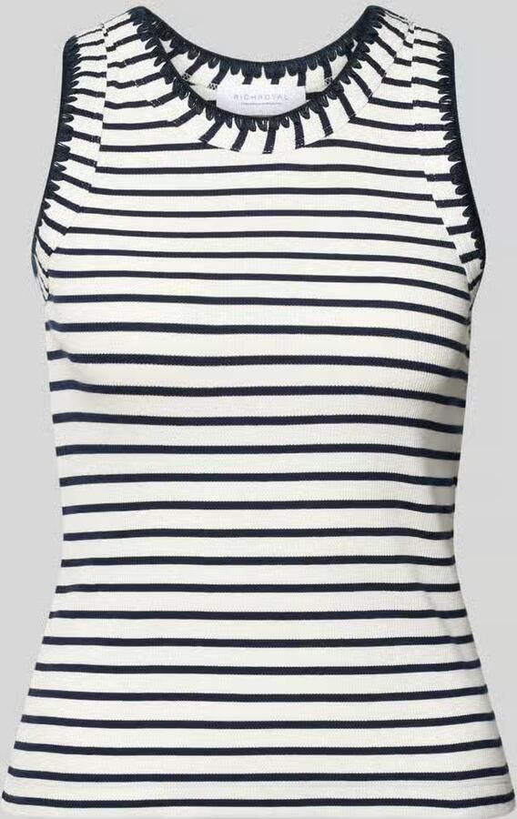 Rich & Royal Tanktop met stitchings en ronde hals - Foto 2