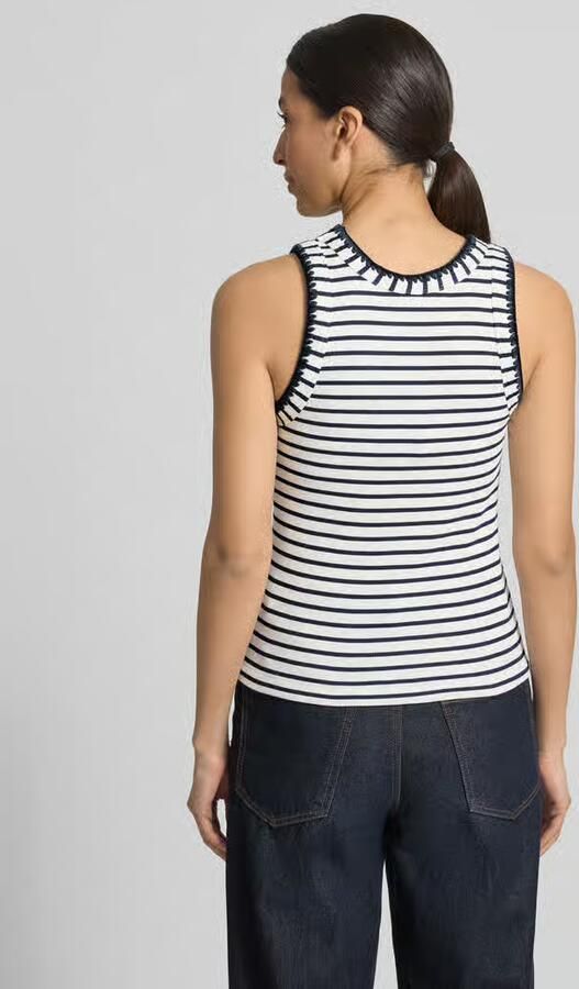 Rich & Royal Tanktop met stitchings en ronde hals - Foto 3