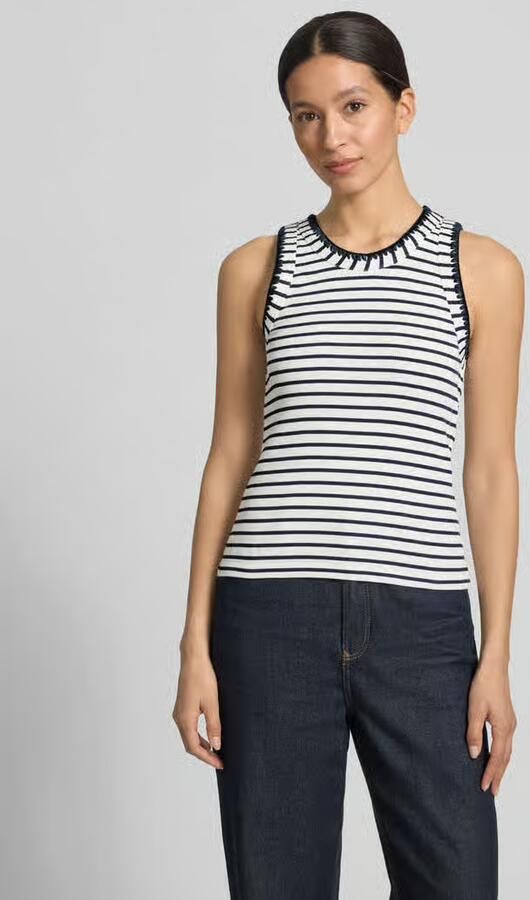 Rich & Royal Tanktop met stitchings en ronde hals - Foto 2