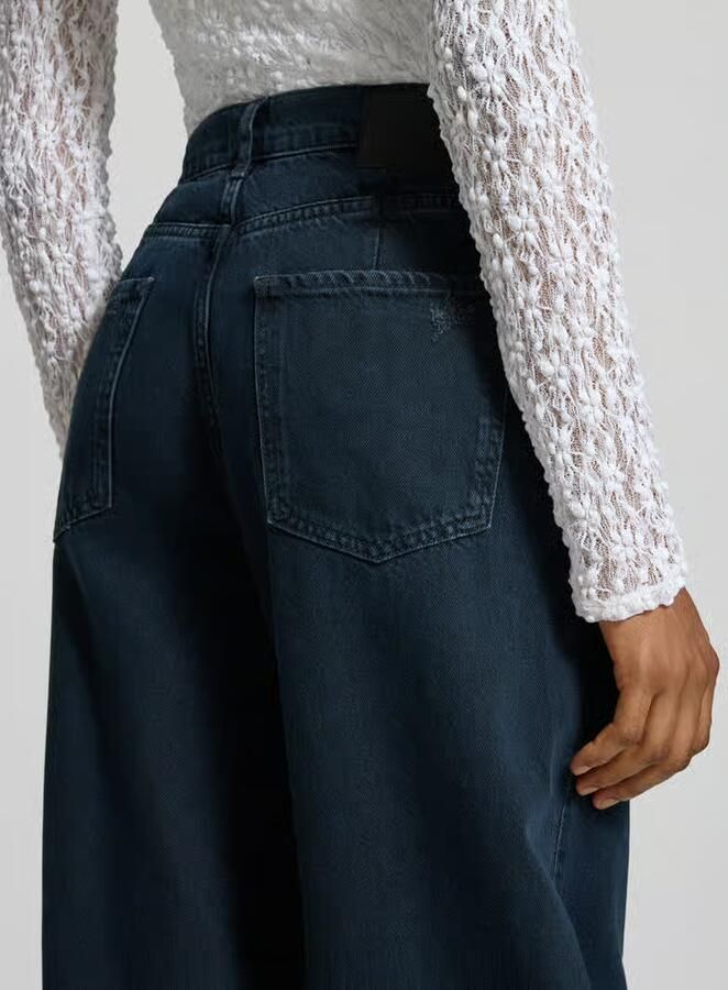Rich & Royal wide fit jeans met lyocell-aandeel met franjesrand - Foto 2