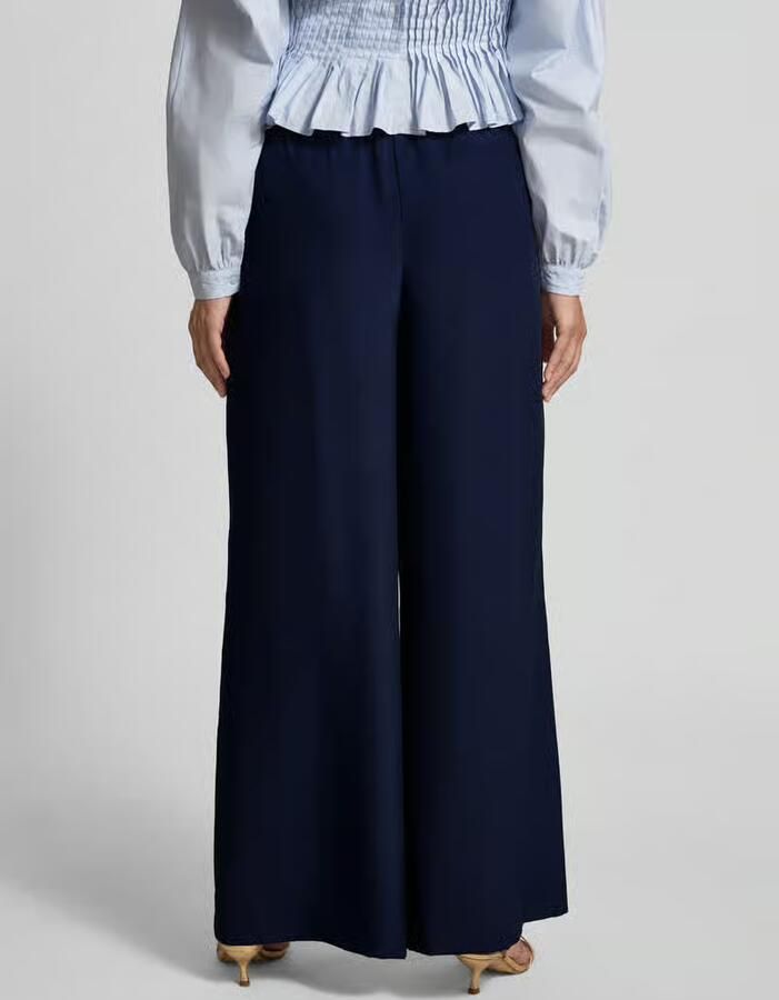 Rich & Royal Wide leg broek met elastische band - Foto 3