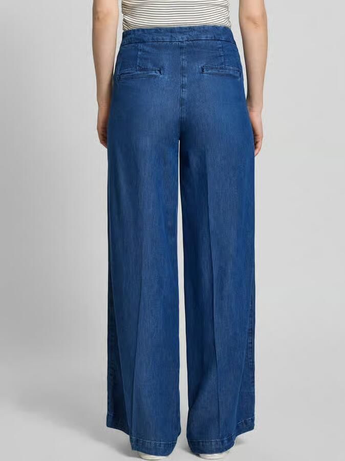 Rich & Royal Wide leg jeans met sierrijknopen en Franse steekzakken - Foto 2