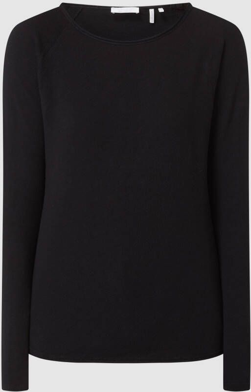 Rich & Royal Shirt met lange mouwen 2409 O HJ LS met open halslijn en zoom