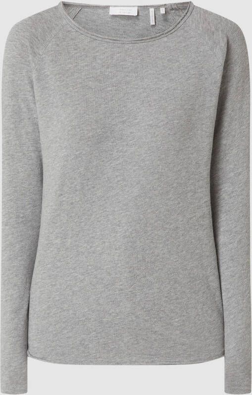 Rich & Royal Shirt met lange mouwen 2409 O HJ LS met open halslijn en zoom