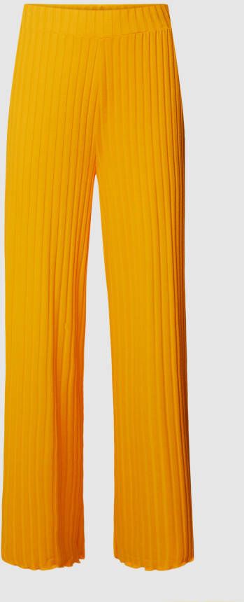 Rich & Royal Stoffen broek in geribd design