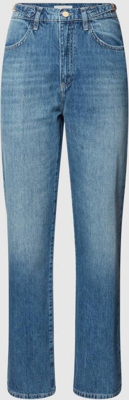 Rich & Royal Straight fit high waist jeans van katoen