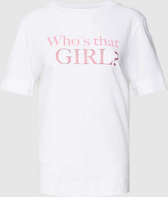 Rich & Royal T-shirt met strass-steentjes