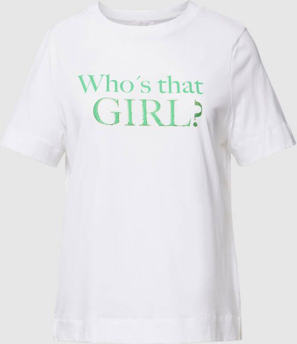 Rich & Royal T-shirt met strass-steentjes