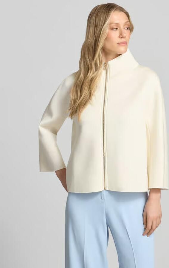 RINASCIMENTO Blazer van viscosemix met opstaande kraag - Foto 2