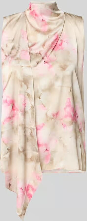 RINASCIMENTO Blouse met opstaande kraag en asymmetrisch design - Foto 2