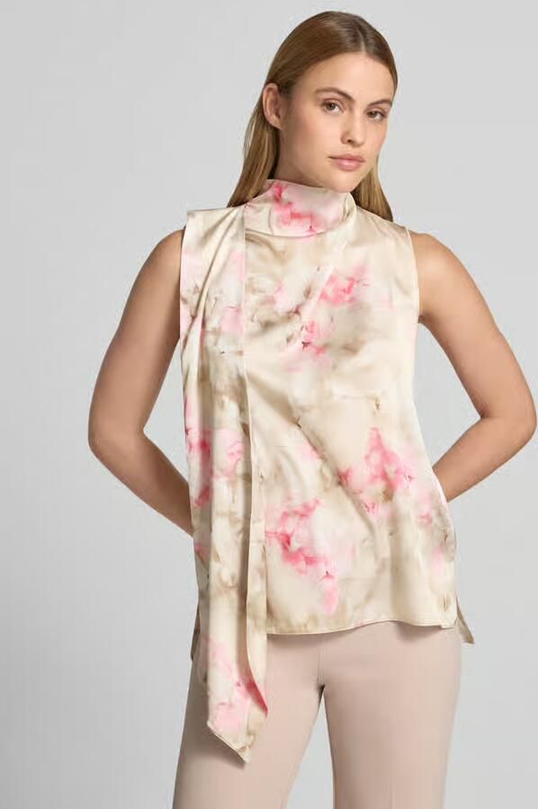 RINASCIMENTO Blouse met opstaande kraag en asymmetrisch design - Foto 2