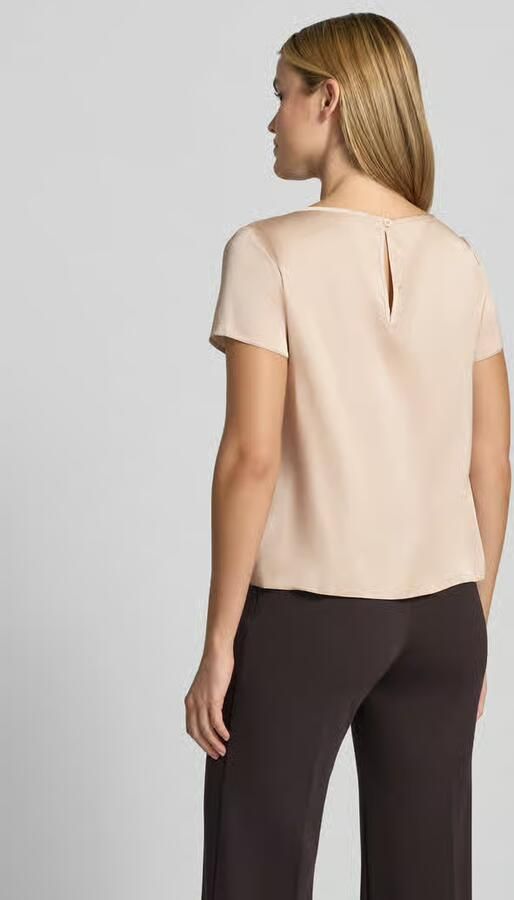 RINASCIMENTO Blouse van satijn met ronde hals - Foto 3