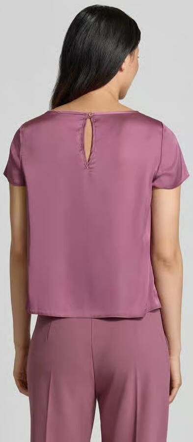 RINASCIMENTO Blouse van satijn met ronde hals - Foto 3