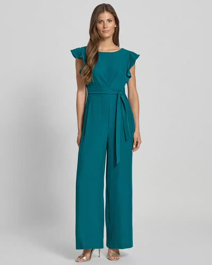 RINASCIMENTO Cocktail-jumpsuit met volants en strikceintuur - Foto 2