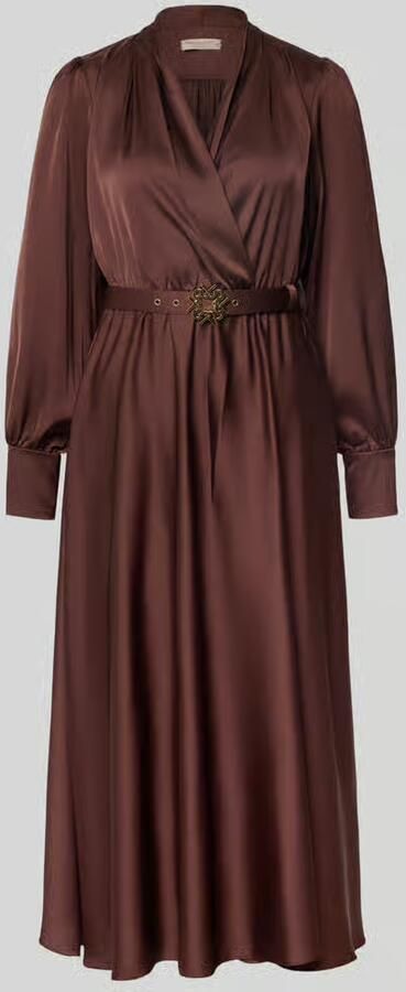 RINASCIMENTO Cocktailjurk in wikkellook met V-hals