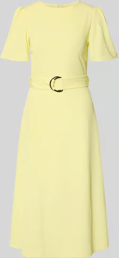 RINASCIMENTO cocktailjurk met riem en ronde hals - Foto 2
