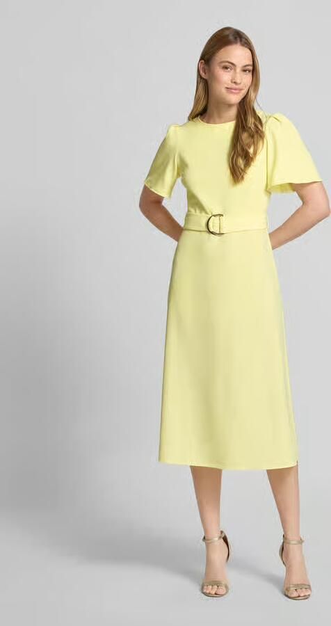 RINASCIMENTO cocktailjurk met riem en ronde hals - Foto 2