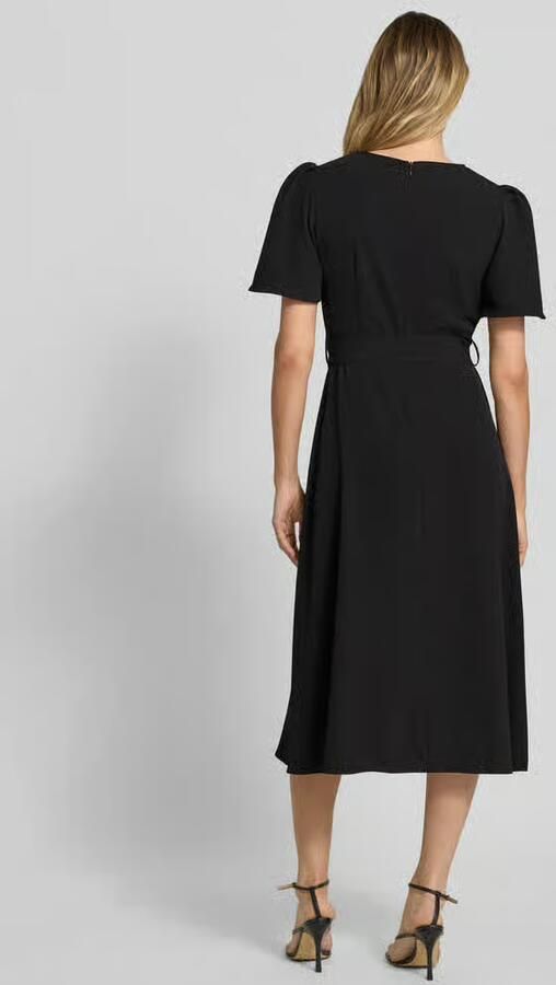 RINASCIMENTO cocktailjurk met riem en ronde hals - Foto 3