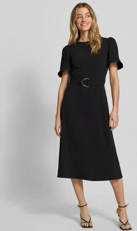 RINASCIMENTO cocktailjurk met riem en ronde hals - Foto 2