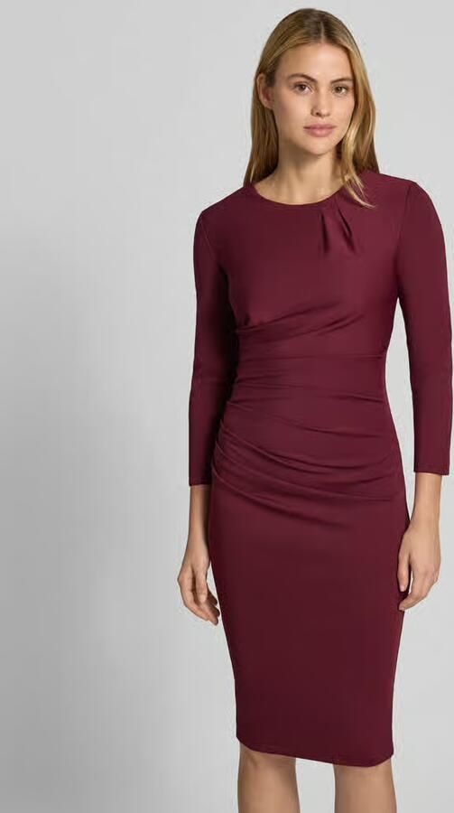 RINASCIMENTO Cocktailjurk met rimpelingen - Foto 3