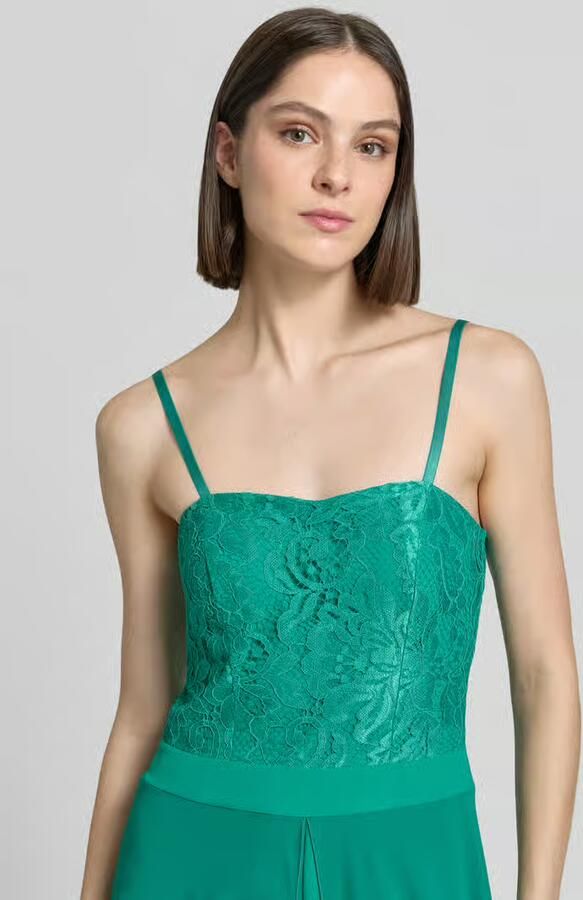RINASCIMENTO jumpsuit met kant en spaghettibandjes