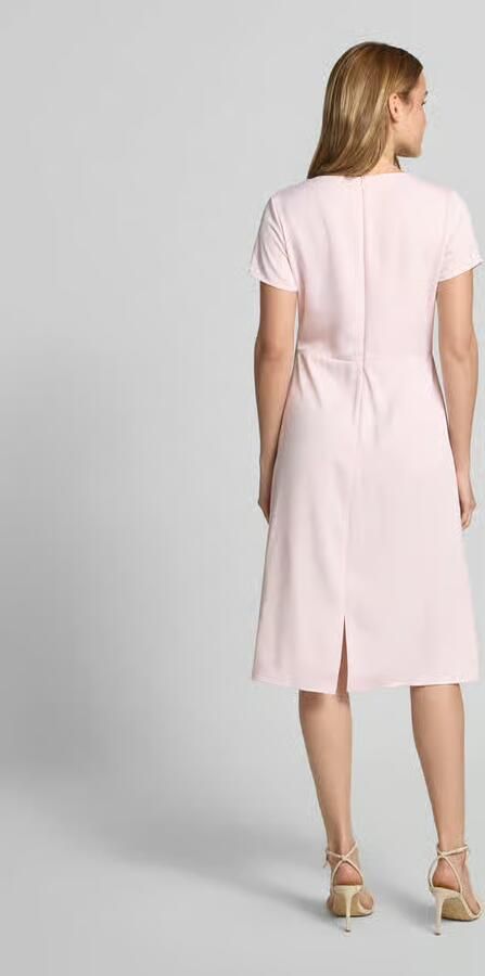RINASCIMENTO Knie-lange cocktailjurk met knoopdetail en ritssluiting - Foto 3