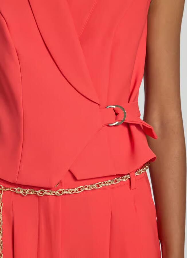RINASCIMENTO Midirok met draperieën en riem