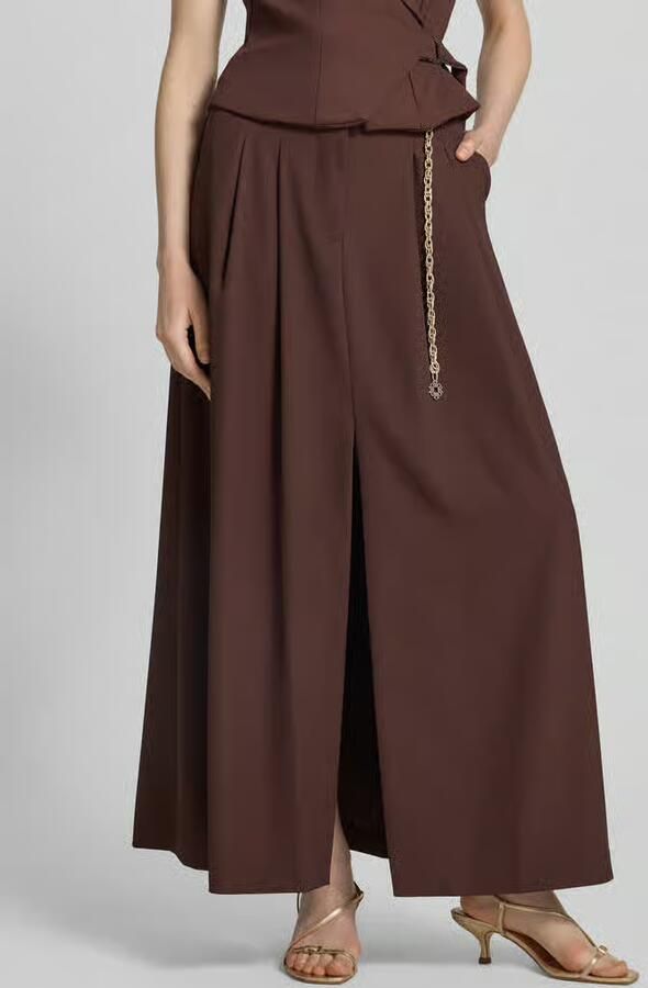 RINASCIMENTO Midirok met draperieën en riem - Foto 2