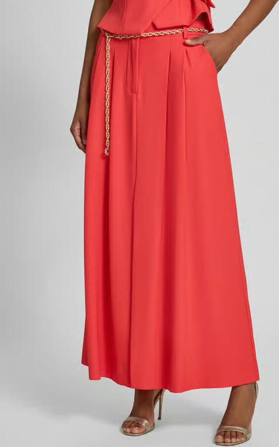 RINASCIMENTO Midirok met draperieën en riem - Foto 2