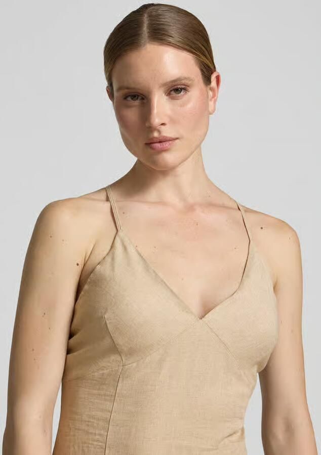 RINASCIMENTO regular fit linnen jurk met viscose