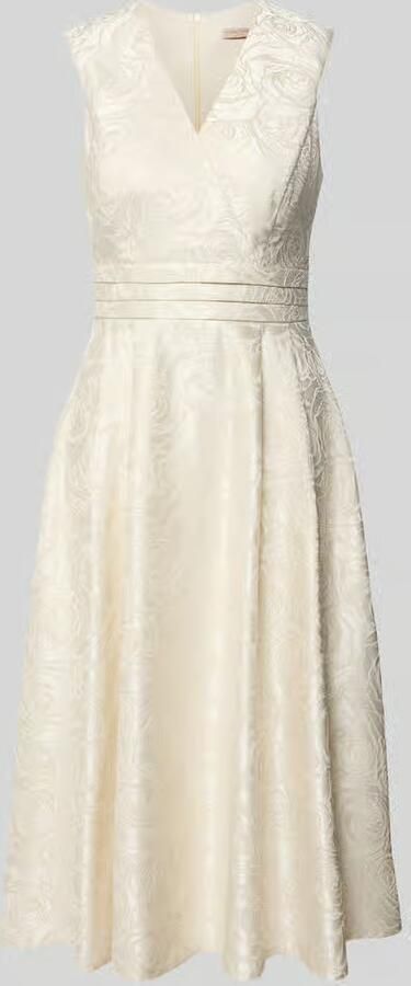 RINASCIMENTO regular fit midi-jurk met florale all-over stitching - Foto 2