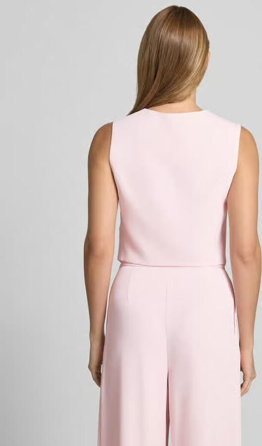 RINASCIMENTO Satijnen shirt met ronde hals - Foto 3