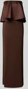 RINASCIMENTO slim fit maxi-jurk met satijn-garnering