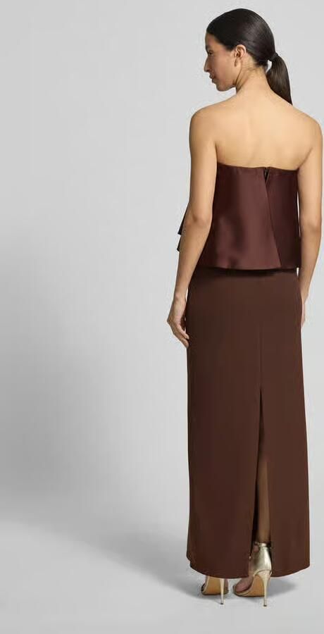 RINASCIMENTO slim fit maxi-jurk met satijn-garnering - Foto 3