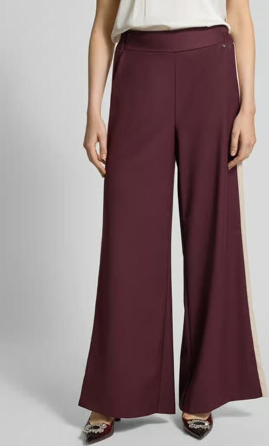 RINASCIMENTO Stoffen broek met wijde pijpen en elastische band
