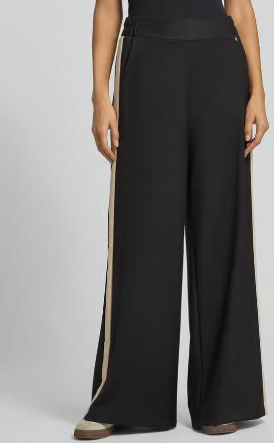 RINASCIMENTO Stoffen broek met wijde pijpen en elastische band - Foto 2