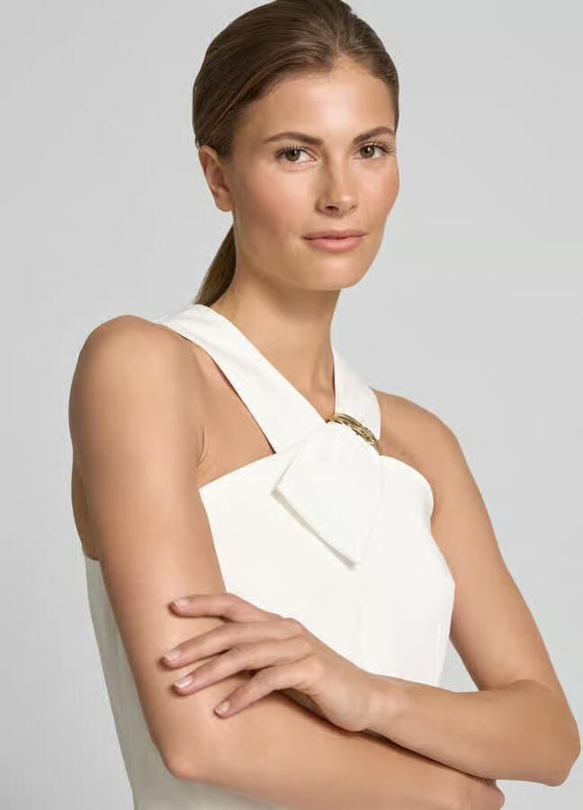 RINASCIMENTO wide fit jumpsuit met siergesp