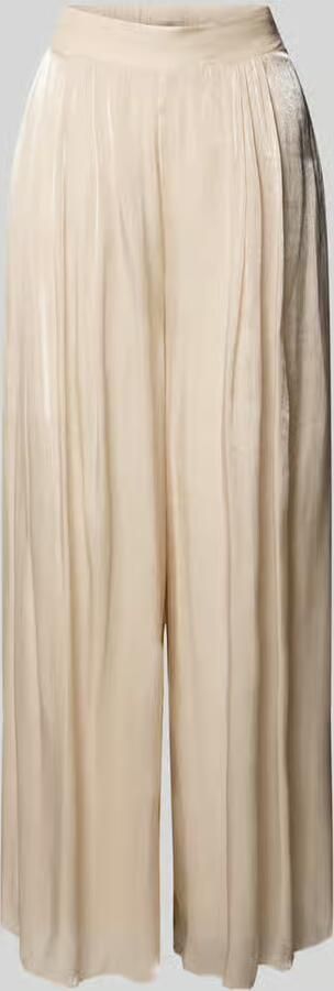 RINASCIMENTO Wide leg broek van vloeiende stof met elastische band - Foto 2