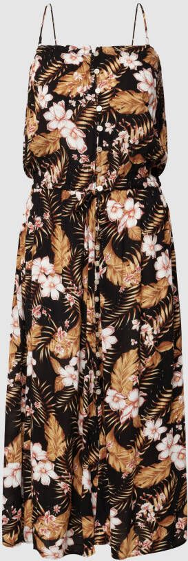Rip Curl Knielange jurk met all-over bloemenmotief
