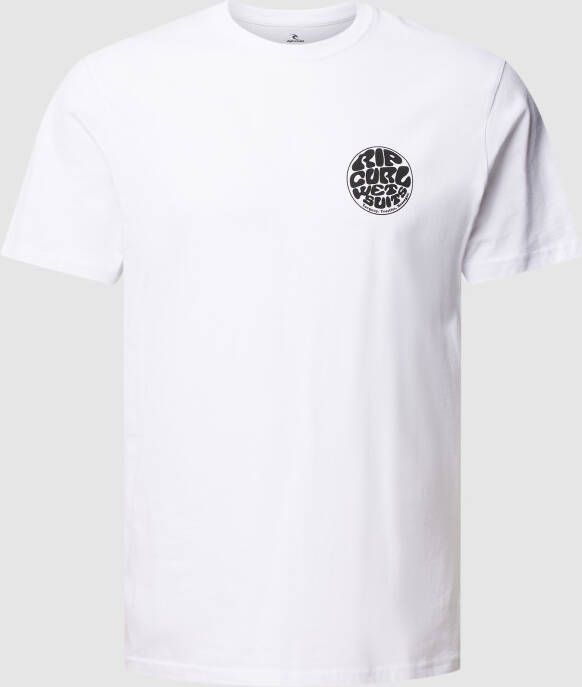 Rip Curl Standard fit T-shirt met labelprint model 'WETTIE ICON'