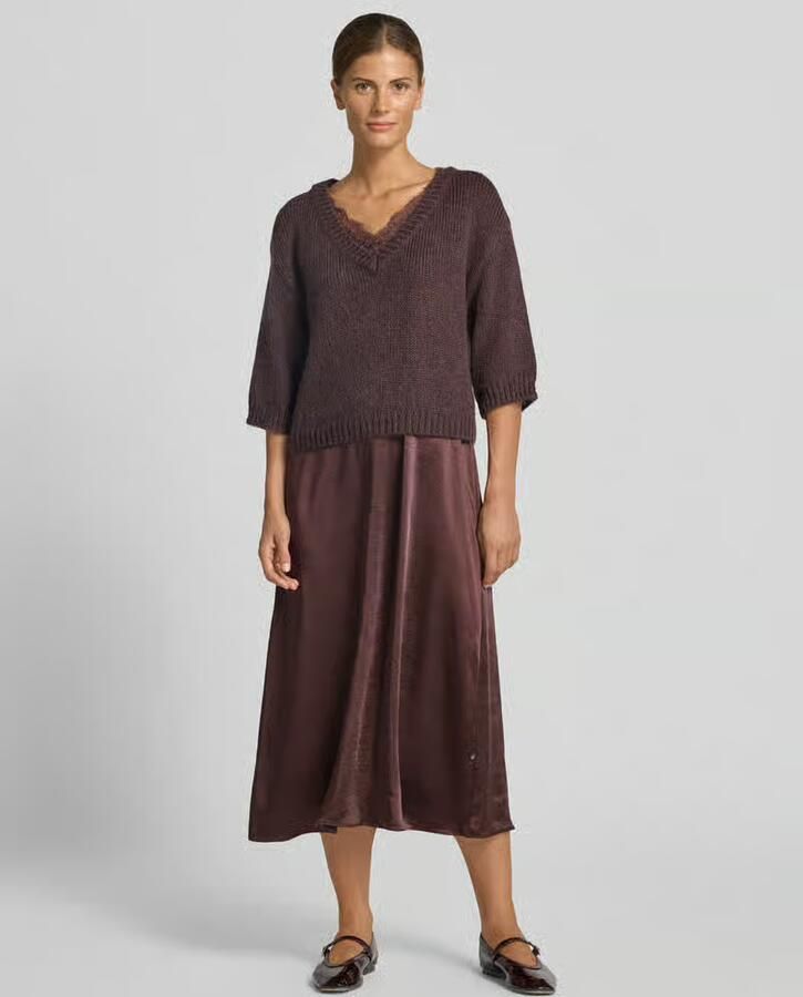 ROBE LÉGÈRE Flatteus vrijetijdsjurk met kant - Foto 2