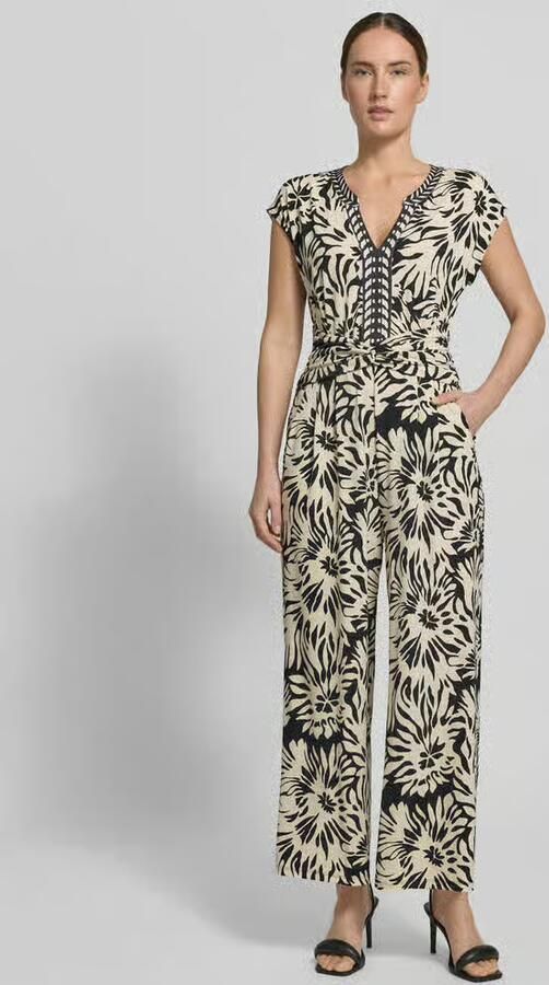 ROBE LÉGÈRE Jumpsuit met V-hals en steekzakken - Foto 3