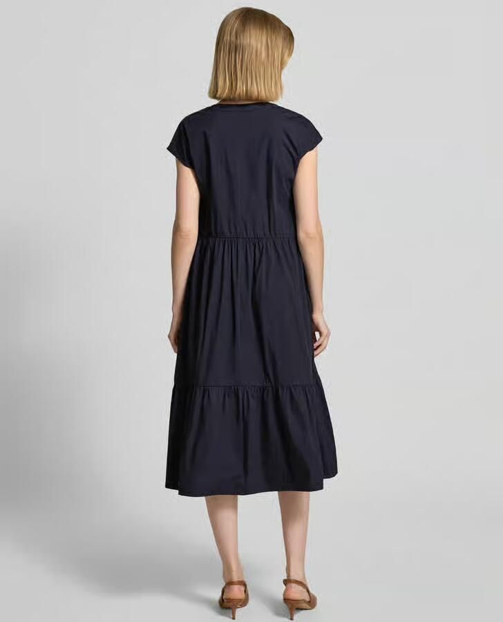 ROBE LÉGÈRE Knie-lang jurkje in etagelook met V-hals