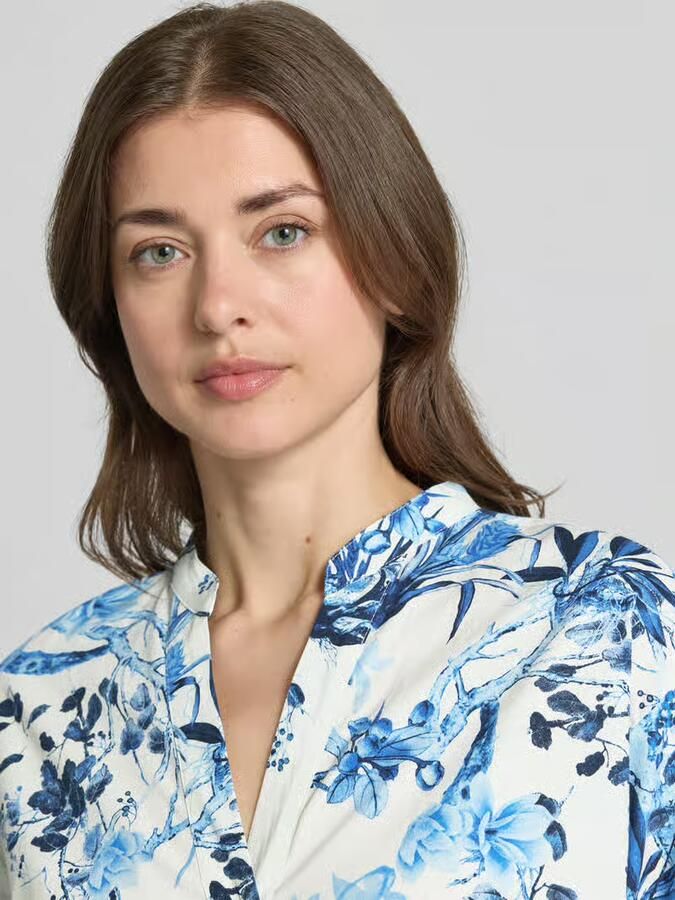 ROBE LÉGÈRE Knie-lange overhemdjurk met tuniekhals
