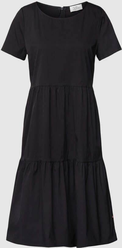 ROBE LÉGÈRE Knielange jurk in laagjeslook
